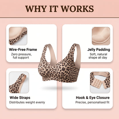 Wireless Leopard Jelly Bra